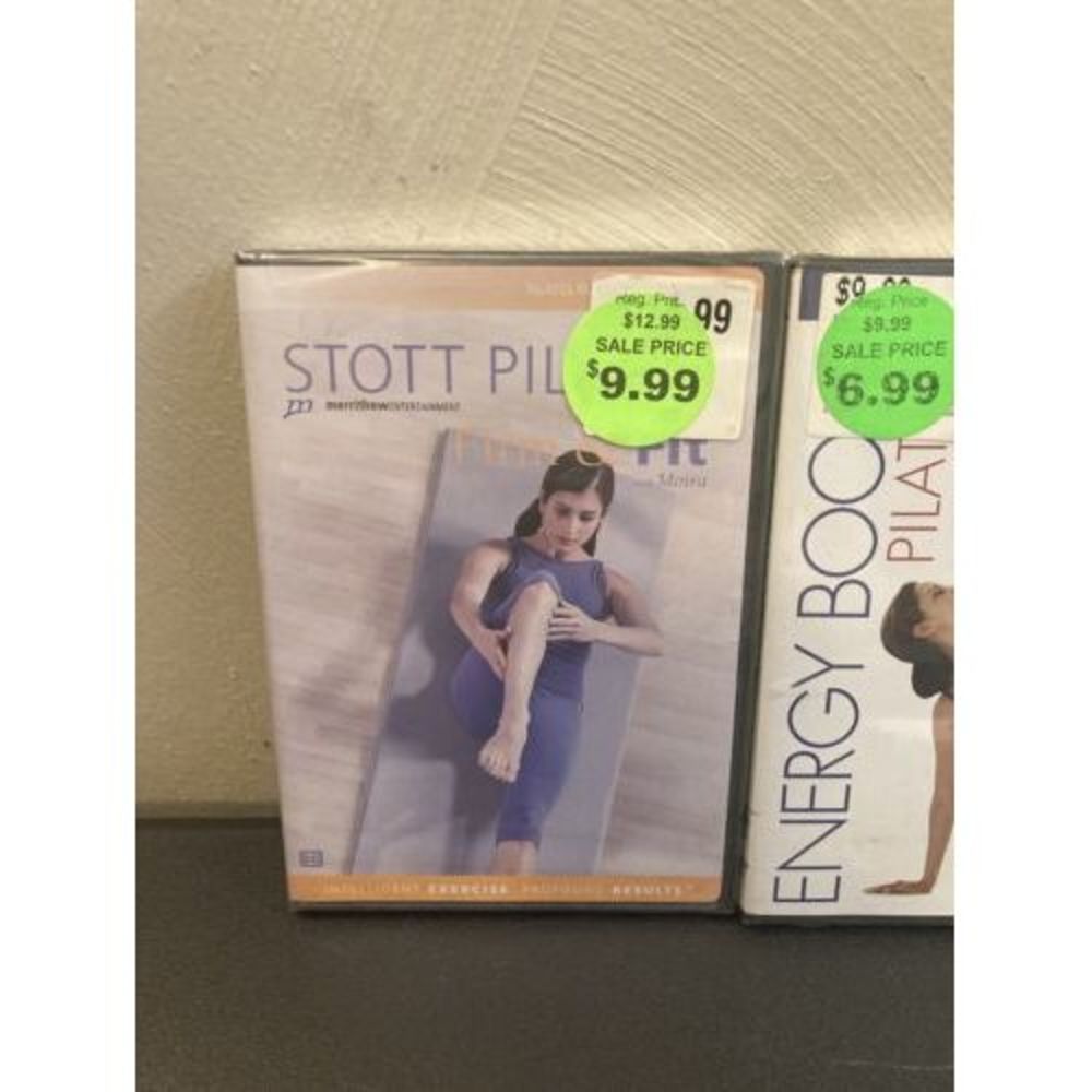 Lot Of 2 Pilates DVDs Stott Moira Ana Caban Define Shape Increase‎ Energy Levels - Picture 3 of 6